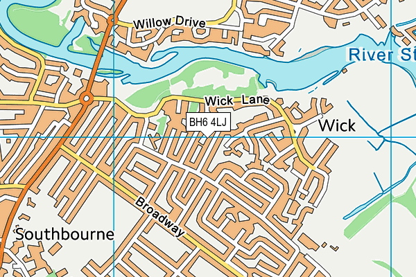 BH6 4LJ map - OS VectorMap District (Ordnance Survey) BH6 4LJ map - OS VectorMap District (Ordnance Survey)