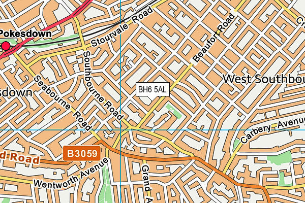 BH6 5AL map - OS VectorMap District (Ordnance Survey) BH6 5AL map - OS VectorMap District (Ordnance Survey)