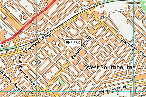 BH6 5BX map - OS VectorMap District (Ordnance Survey) BH6 5BX map - OS VectorMap District (Ordnance Survey)
