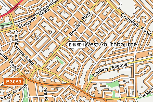 BH6 5DH map - OS VectorMap District (Ordnance Survey) BH6 5DH map - OS VectorMap District (Ordnance Survey)