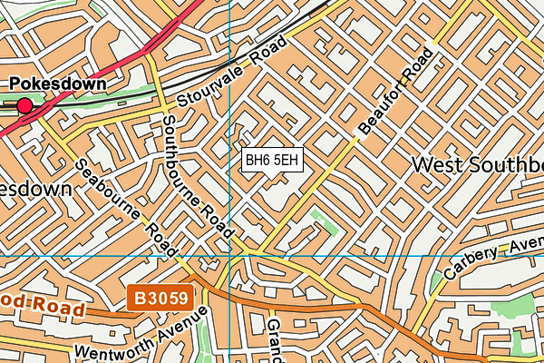 BH6 5EH map - OS VectorMap District (Ordnance Survey) BH6 5EH map - OS VectorMap District (Ordnance Survey)