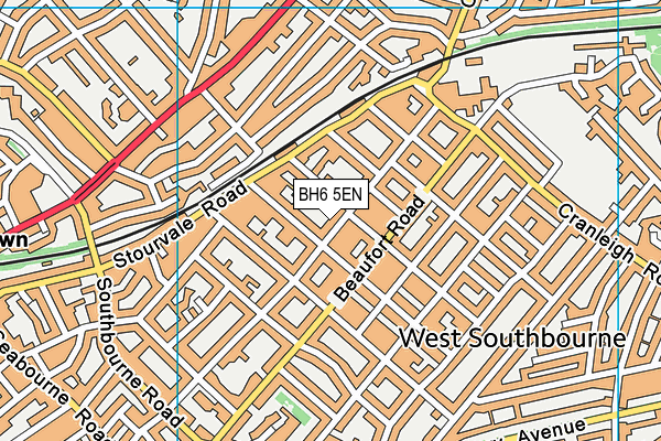 BH6 5EN map - OS VectorMap District (Ordnance Survey) BH6 5EN map - OS VectorMap District (Ordnance Survey)