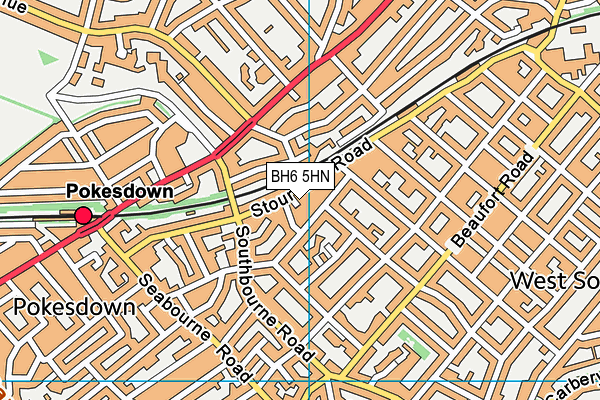 BH6 5HN map - OS VectorMap District (Ordnance Survey) BH6 5HN map - OS VectorMap District (Ordnance Survey)