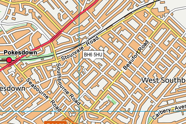 BH6 5HU map - OS VectorMap District (Ordnance Survey) BH6 5HU map - OS VectorMap District (Ordnance Survey)