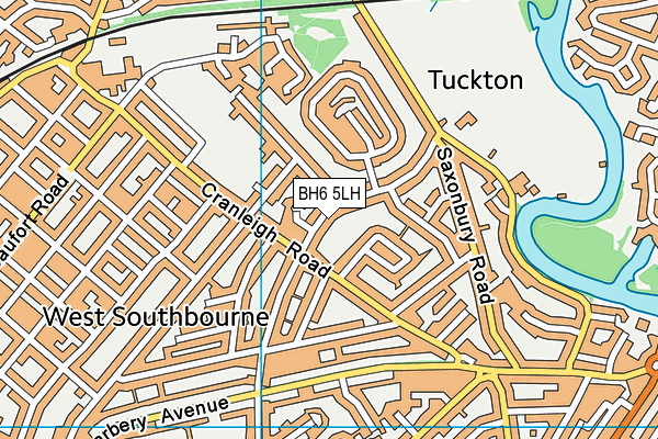 BH6 5LH map - OS VectorMap District (Ordnance Survey) BH6 5LH map - OS VectorMap District (Ordnance Survey)
