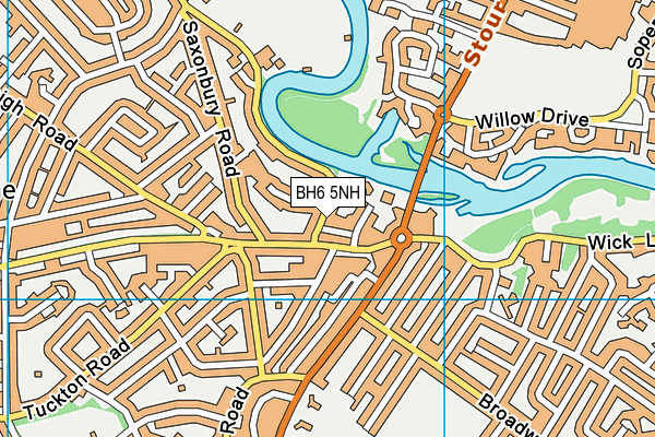 BH6 5NH map - OS VectorMap District (Ordnance Survey) BH6 5NH map - OS VectorMap District (Ordnance Survey)