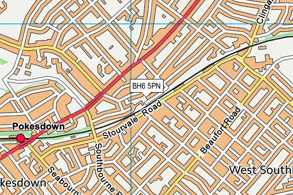 BH6 5PN map - OS VectorMap District (Ordnance Survey) BH6 5PN map - OS VectorMap District (Ordnance Survey)