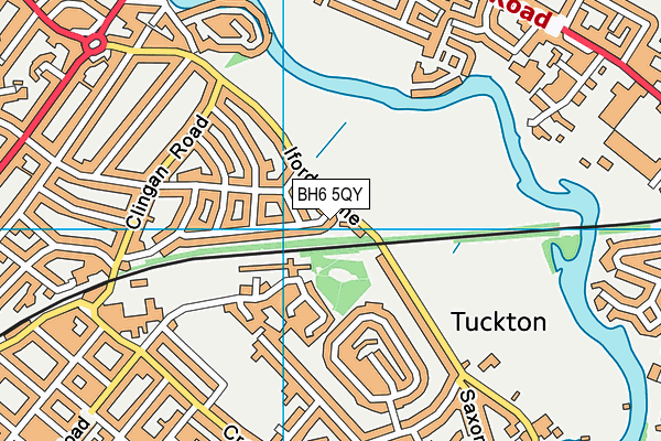BH6 5QY map - OS VectorMap District (Ordnance Survey)