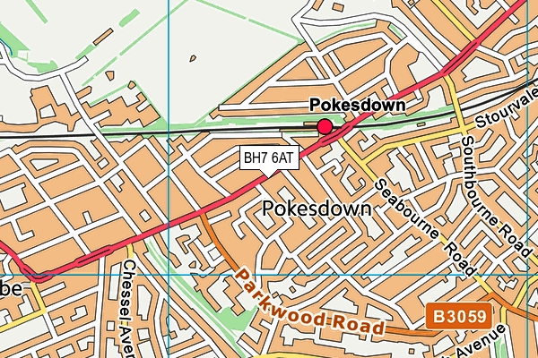 BH7 6AT map - OS VectorMap District (Ordnance Survey) BH7 6AT map - OS VectorMap District (Ordnance Survey)