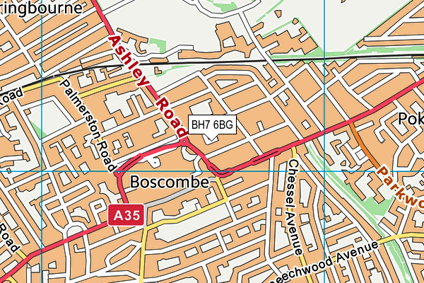 BH7 6BG map - OS VectorMap District (Ordnance Survey) BH7 6BG map - OS VectorMap District (Ordnance Survey)