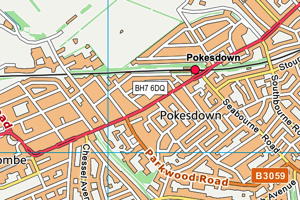 BH7 6DQ map - OS VectorMap District (Ordnance Survey)