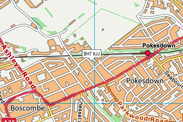 BH7 6JJ map - OS VectorMap District (Ordnance Survey)