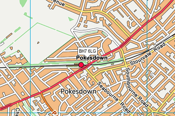 BH7 6LG map - OS VectorMap District (Ordnance Survey) BH7 6LG map - OS VectorMap District (Ordnance Survey)