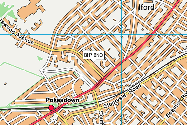 BH7 6NQ map - OS VectorMap District (Ordnance Survey)