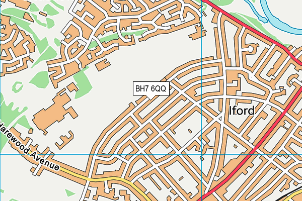 BH7 6QQ map - OS VectorMap District (Ordnance Survey) BH7 6QQ map - OS VectorMap District (Ordnance Survey)
