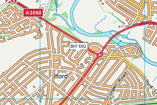 BH7 6SQ map - OS VectorMap District (Ordnance Survey) BH7 6SQ map - OS VectorMap District (Ordnance Survey)