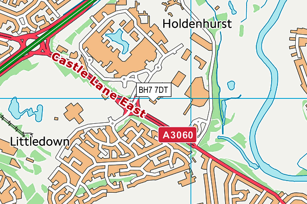 BH7 7DT map - OS VectorMap District (Ordnance Survey) BH7 7DT map - OS VectorMap District (Ordnance Survey)