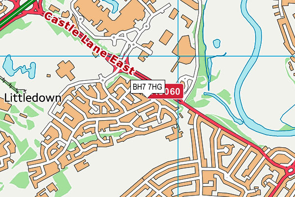 BH7 7HG map - OS VectorMap District (Ordnance Survey) BH7 7HG map - OS VectorMap District (Ordnance Survey)