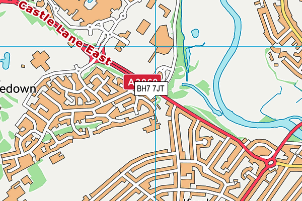 BH7 7JT map - OS VectorMap District (Ordnance Survey) BH7 7JT map - OS VectorMap District (Ordnance Survey)