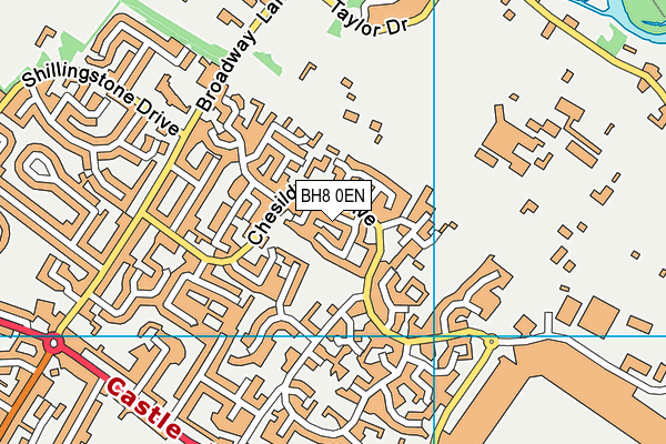 BH8 0EN map - OS VectorMap District (Ordnance Survey) BH8 0EN map - OS VectorMap District (Ordnance Survey)