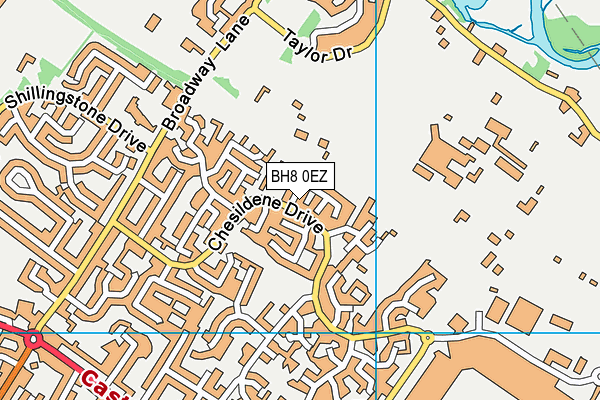 BH8 0EZ map - OS VectorMap District (Ordnance Survey) BH8 0EZ map - OS VectorMap District (Ordnance Survey)