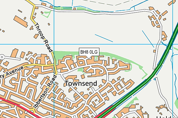 BH8 0LG map - OS VectorMap District (Ordnance Survey) BH8 0LG map - OS VectorMap District (Ordnance Survey)
