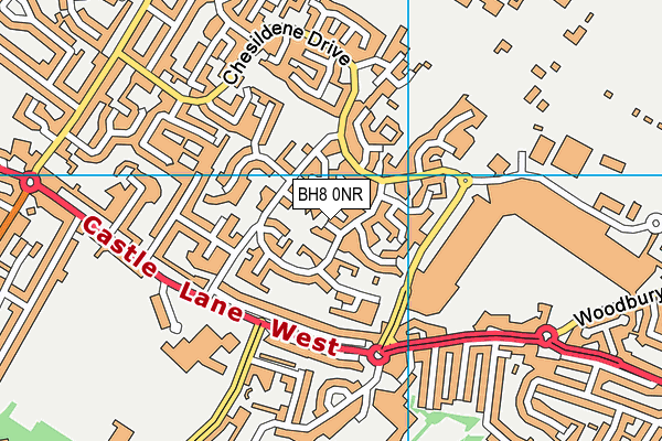 BH8 0NR map - OS VectorMap District (Ordnance Survey) BH8 0NR map - OS VectorMap District (Ordnance Survey)