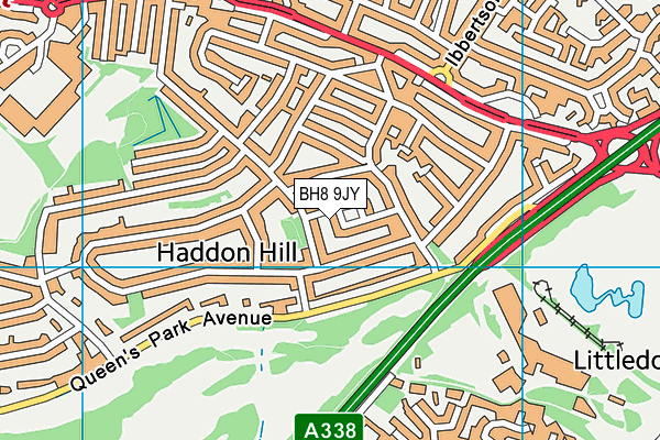 BH8 9JY map - OS VectorMap District (Ordnance Survey) BH8 9JY map - OS VectorMap District (Ordnance Survey)