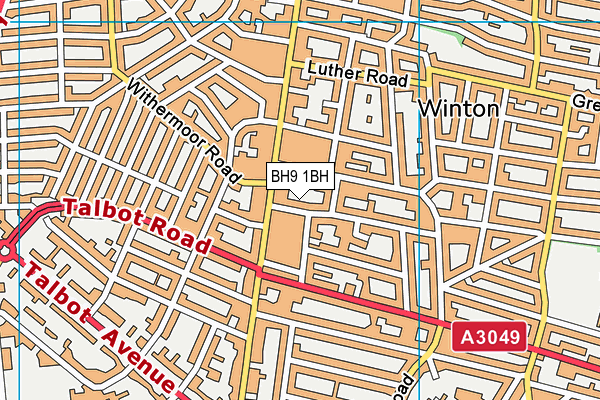 BH9 1BH map - OS VectorMap District (Ordnance Survey) BH9 1BH map - OS VectorMap District (Ordnance Survey)