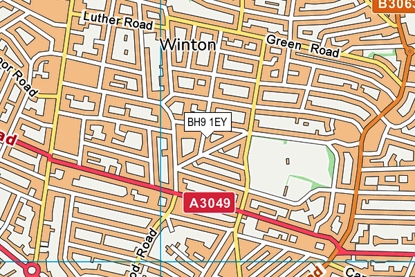 BH9 1EY map - OS VectorMap District (Ordnance Survey) BH9 1EY map - OS VectorMap District (Ordnance Survey)