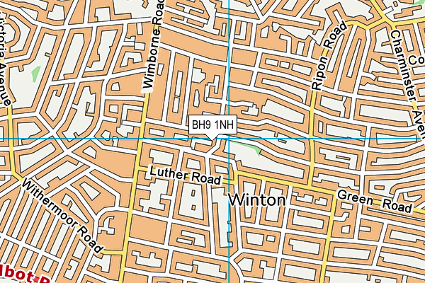 BH9 1NH map - OS VectorMap District (Ordnance Survey) BH9 1NH map - OS VectorMap District (Ordnance Survey)
