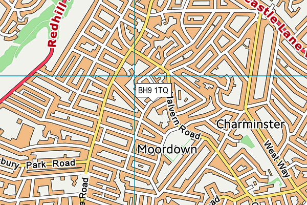 BH9 1TQ map - OS VectorMap District (Ordnance Survey) BH9 1TQ map - OS VectorMap District (Ordnance Survey)
