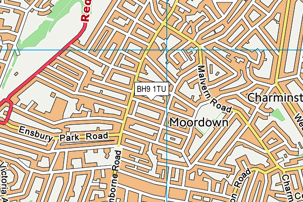 BH9 1TU map - OS VectorMap District (Ordnance Survey) BH9 1TU map - OS VectorMap District (Ordnance Survey)