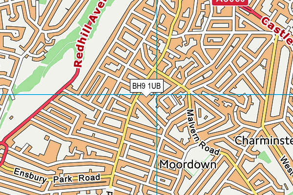 BH9 1UB map - OS VectorMap District (Ordnance Survey) BH9 1UB map - OS VectorMap District (Ordnance Survey)