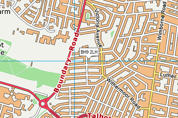 BH9 2LH map - OS VectorMap District (Ordnance Survey) BH9 2LH map - OS VectorMap District (Ordnance Survey)