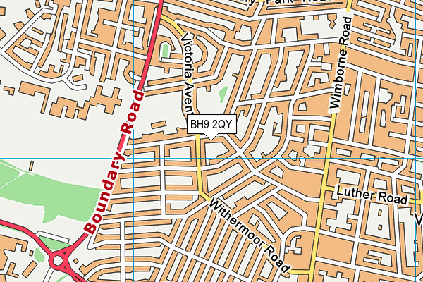 BH9 2QY map - OS VectorMap District (Ordnance Survey) BH9 2QY map - OS VectorMap District (Ordnance Survey)