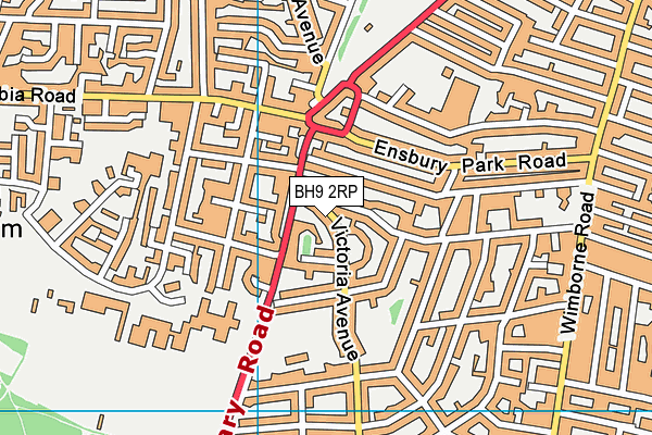 BH9 2RP map - OS VectorMap District (Ordnance Survey) BH9 2RP map - OS VectorMap District (Ordnance Survey)