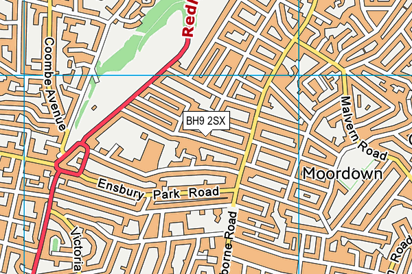 BH9 2SX map - OS VectorMap District (Ordnance Survey) BH9 2SX map - OS VectorMap District (Ordnance Survey)