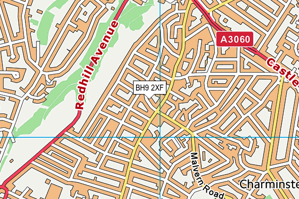 BH9 2XF map - OS VectorMap District (Ordnance Survey) BH9 2XF map - OS VectorMap District (Ordnance Survey)