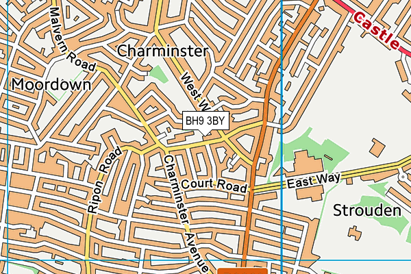 BH9 3BY map - OS VectorMap District (Ordnance Survey) BH9 3BY map - OS VectorMap District (Ordnance Survey)