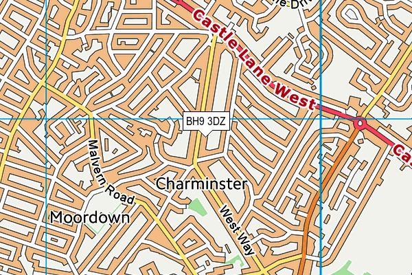 BH9 3DZ map - OS VectorMap District (Ordnance Survey) BH9 3DZ map - OS VectorMap District (Ordnance Survey)
