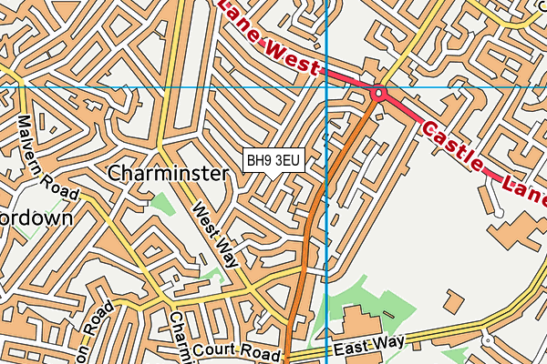 BH9 3EU map - OS VectorMap District (Ordnance Survey) BH9 3EU map - OS VectorMap District (Ordnance Survey)