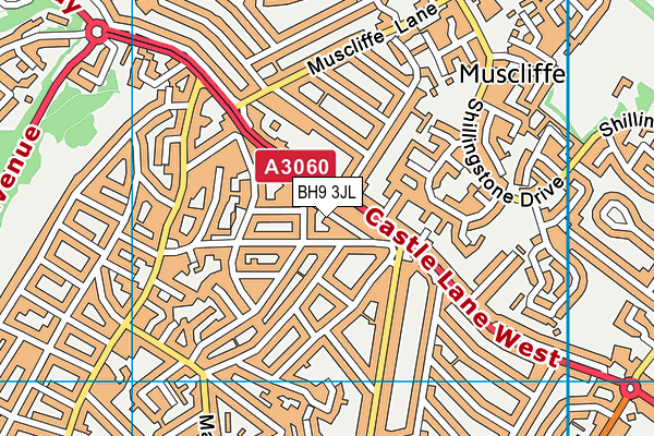 BH9 3JL map - OS VectorMap District (Ordnance Survey) BH9 3JL map - OS VectorMap District (Ordnance Survey)