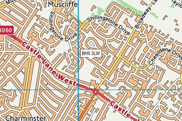 BH9 3LW map - OS VectorMap District (Ordnance Survey) BH9 3LW map - OS VectorMap District (Ordnance Survey)