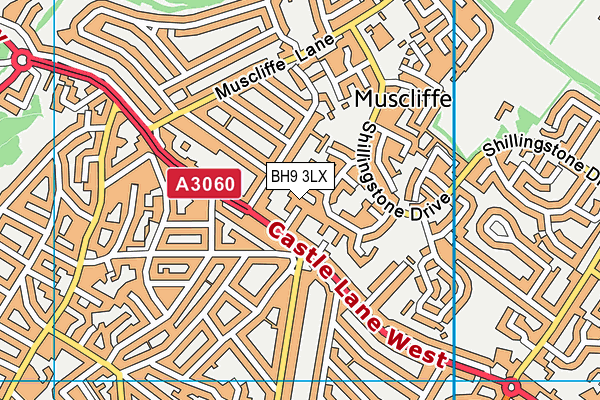BH9 3LX map - OS VectorMap District (Ordnance Survey) BH9 3LX map - OS VectorMap District (Ordnance Survey)