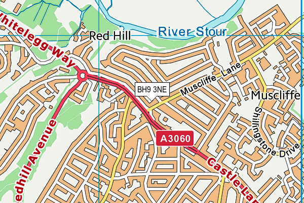 BH9 3NE map - OS VectorMap District (Ordnance Survey) BH9 3NE map - OS VectorMap District (Ordnance Survey)