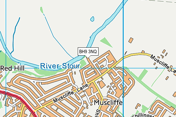 BH9 3NQ map - OS VectorMap District (Ordnance Survey) BH9 3NQ map - OS VectorMap District (Ordnance Survey)