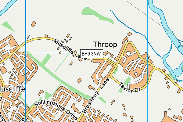BH9 3NW map - OS VectorMap District (Ordnance Survey) BH9 3NW map - OS VectorMap District (Ordnance Survey)