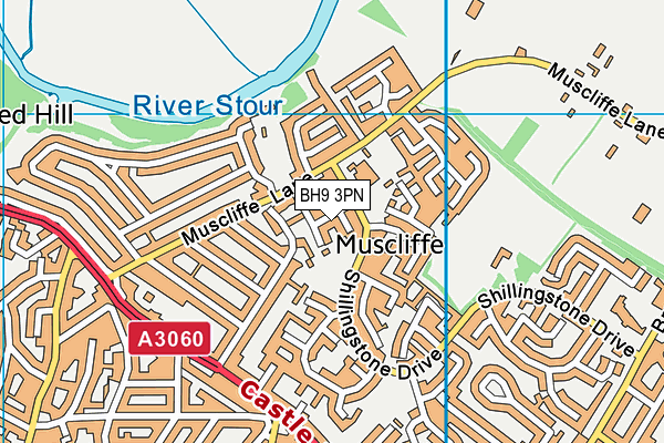 BH9 3PN map - OS VectorMap District (Ordnance Survey) BH9 3PN map - OS VectorMap District (Ordnance Survey)