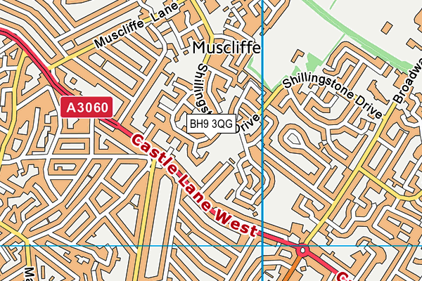 BH9 3QG map - OS VectorMap District (Ordnance Survey) BH9 3QG map - OS VectorMap District (Ordnance Survey)